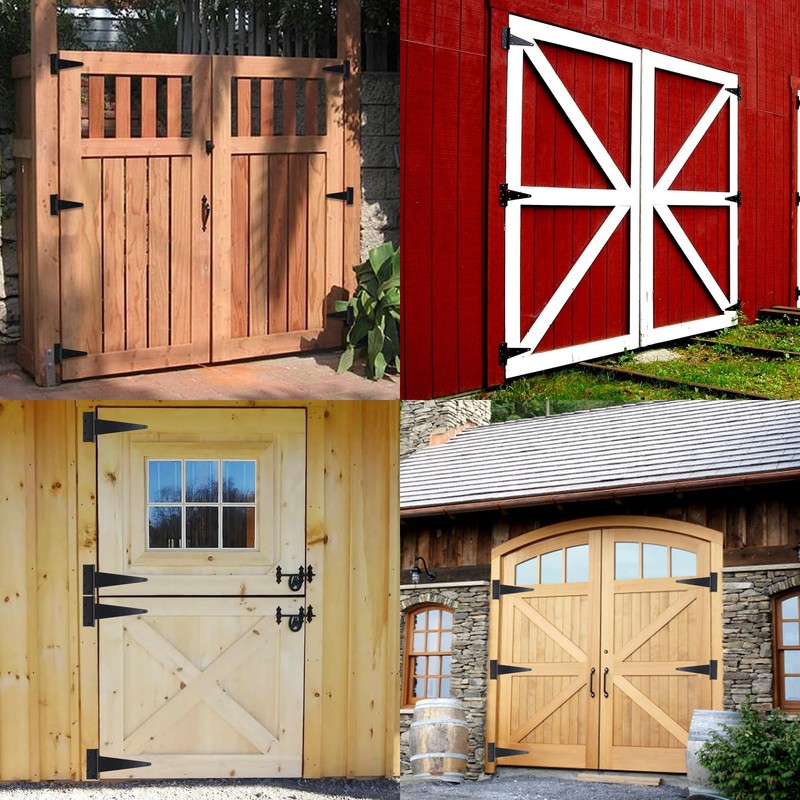10 Inch T-Strap Gate Hinges, Heavy Duty Shed Barn Door