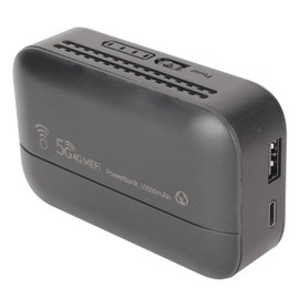 Portable 4G LTE Mobile Hotspot, 5G Network Router, 300Mbps Rate, Up to 10 Users, Modem with SIM Card Slot for Desktop PC Laptop, Black