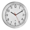 TFA Dostmann Analogue Radio-Controlled Wall Clock, 60.3546.02 with Metal Frame,