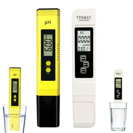 Medidor de Calidad del Agua 4 en 1 Set(PH&TDS&EC&TEMP), Medidor Digital de Agua de Alta Precisión para Medir la Calidad del Agua, para agua potable doméstica, piscinas y acuarios, etc.