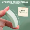 M&G 8 Pack Erasers, Green Sliding Retractable Eraser Push Pull