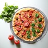 Luxshiny 13 Inch Aluminum Pizza Pan with Holes Mesh Crisper