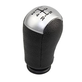 DOMENICA Gear Knob Compatible with Ford Focus Mondeo MK3 S-MAX C-MAX Mustang Galaxy Fiesta MK6 Transit (5 Speeds)