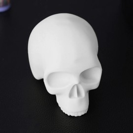 YILONG Tattoo Practice Model Skin White Silicone Skull Training Supplies 10cm x 6cm