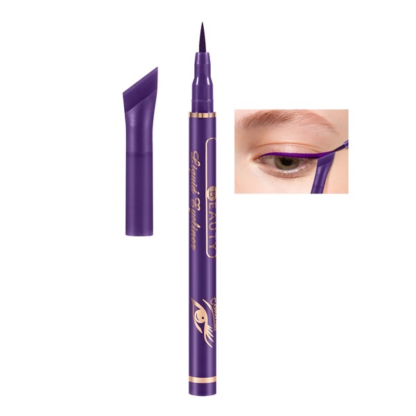 Boobeen Liquid Eyeliner Wing Stencil Eyeliner Pencil, Matte Eyeliner Pen