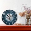 Baseball Round Wall Clock, Silent Non Ticking Oil Painting Decorative