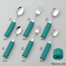 All Stainless Steel Handle (with Sponge NS-2) Small Fork 2N-5 (Asaitou Industry) (Chopsticks/Spoons)