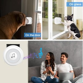 Solotech Dog Potty Training Door Bell for Dogs to Ring to Go Outside Wireless Doggie Doorbell Operating at 1000 Feet with Chew Resistant IP65 Waterproof Touch Button, 4 Notification Modes, White