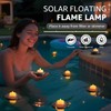 Solar Floating Pool Lights, 5-Pack Solar-Powered Float Candles Lamps Tea