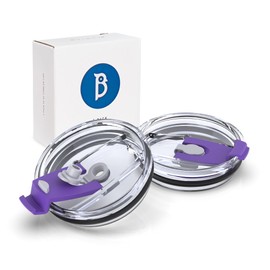 Bluwing 20 oz Tumbler Replacement Lids for YETI, Spill Proof Lid for SUNWILL, WETOWETO, CIVAGO, MEWAY 20 Tumbler, BPA Free (Purple)