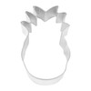 R&M Pineapple Tropical 3.75" Tinplated Cookie Cutter, Silver