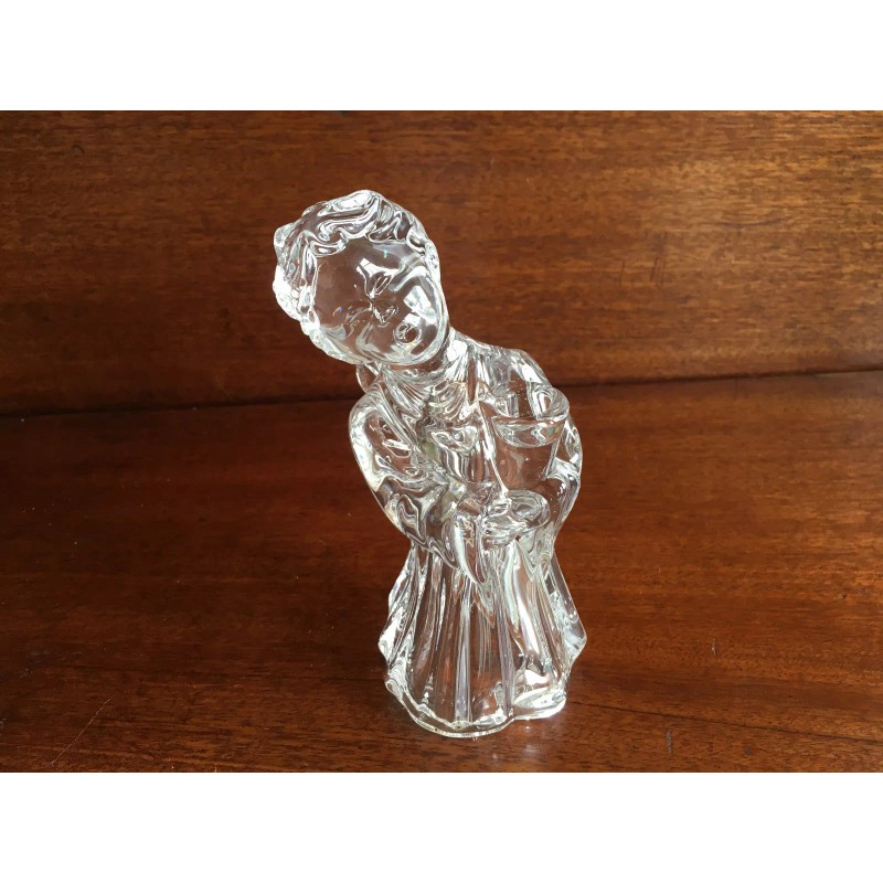 MIKASA CRYSTAL CHOIR ANGEL CANDLEHOLDER~B