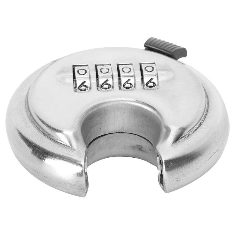 4 Digit Combination Disc Padlock with Hardened Steel Shackle Lock