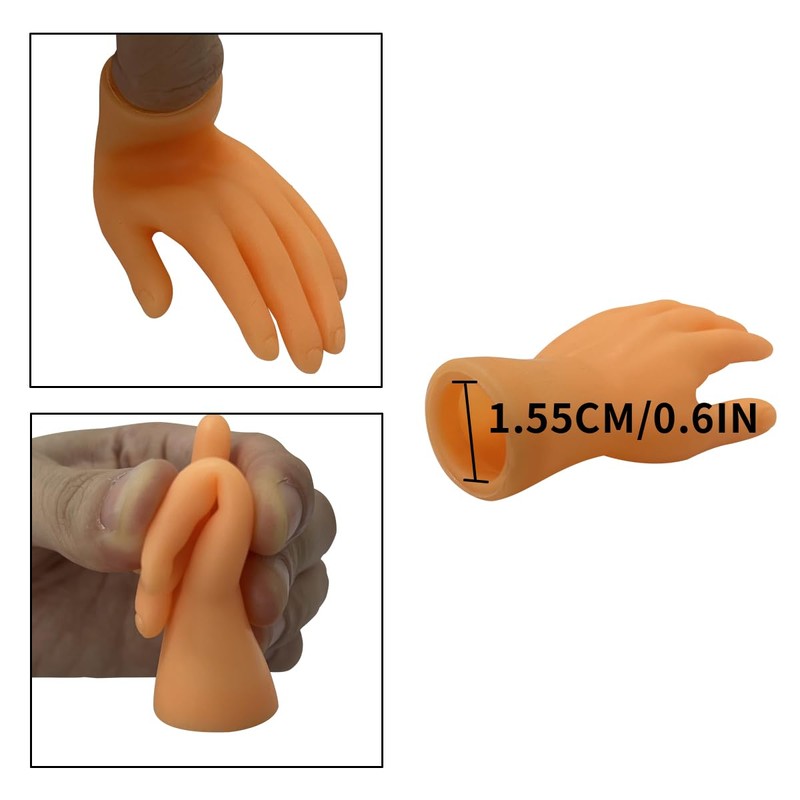 6 Pcs Cute Mini Hands for Cats,Tiny Human Hands for