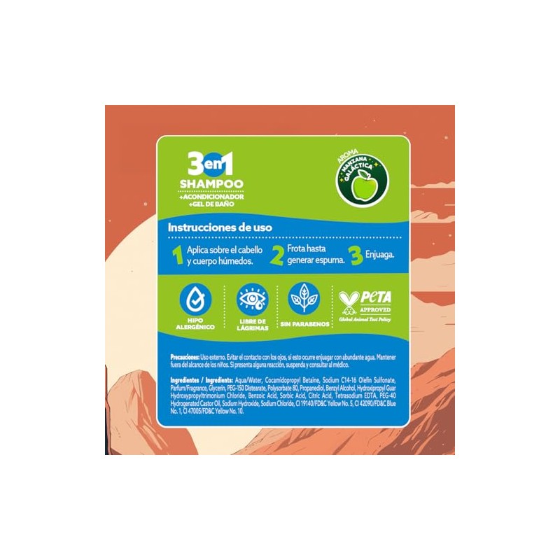 Grisi Kids, Mandalorian 3 en 1: Shampoo, Acondicionador y Gel
