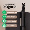 Black Cat Hinge Heads Decorative Topper Set of 6 -