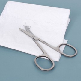 Stainless Steel Round Nose Hair Scissors 7ea