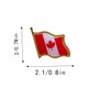 [36Packs] 12Packs Multiple Canada Flag Patch + 24Packs Canada Pin