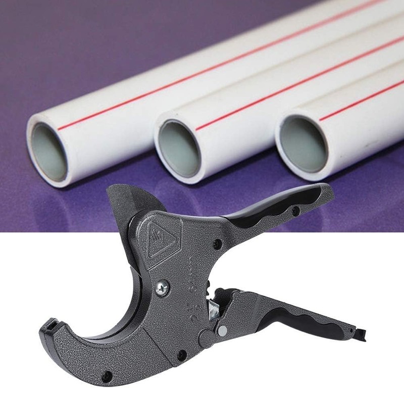 PVC Pipe Cutter, Hose and Pipe Cutter Ratcheting Plastic Tubing