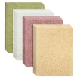 GLKTOPO 20 Sheets A5 Scrapbook Paper Textured Mulberry Decorative Paper Assorted Handmade Craft Papers Sheet for Card Making Scrapbooking Art Journaling Collage Album Picture DIY Art Supplies (A5)