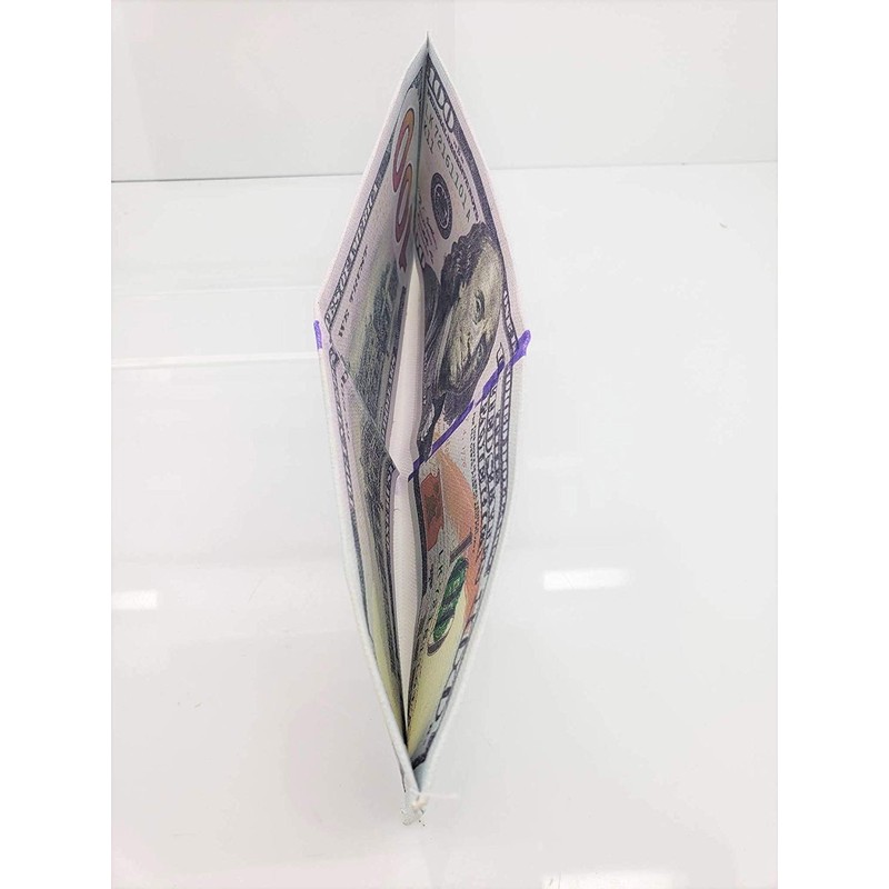 Zugar Land $100 Money Wallet. One Hundred Dollar Bill Printed