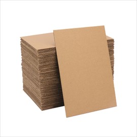 100 Pack 6"x 9" Corrugated Cardboard Sheets, Flat Cardboard Layer Pads 2 mm Thickness, Flexible Packaging Inserts for Shipping, Mailing, and Crafts, by IHDYPPEW