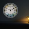 OCEST 13-inch Night Light Wall Clock, Silent & Adjustable Brightness