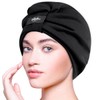 Hilph Sleep Cap, Satin Lined Extra Large Women Curly Hair