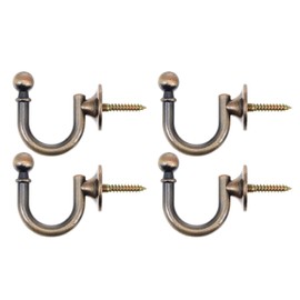 Tofficu 4 Piezas Ganchos para Cortinas De Pared 2.36X1.37X0.78In Abrazaderas Decorativas Soportes para Cortinas Sala Oficina Hogar