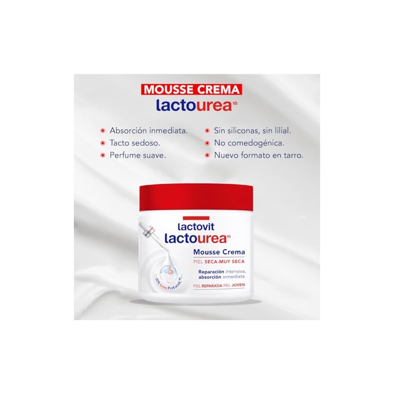 Lactovit Lactourea Mousse Corporal Piel Seca-Extra Seca 400 ml