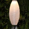 NOMA Solar Mandarin Lantern, Long Oval with Tassels, 20 cm,