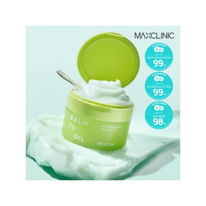 Maxclinic 히알루론 비타 클렌징밤 투 오일 MSK040 Hyaluron Vita Cleansing