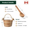 Northwood Sauna - Sauna Bucket and Ladle Set - Handmade