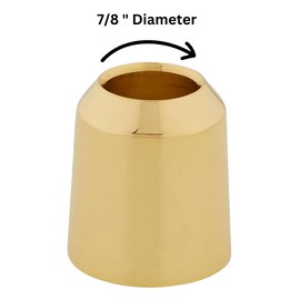 Needzo Solid Brass Follower for Altar Candles, Catholic Church Supplies, ⅞ Inch Diameter