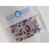 600 pcs Silver-Purple Mix of Faceted Fire Polished Czech Glass