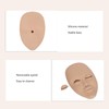 Eyelash Extension Face Mannequin 3 Pairs Removable Eyelids Single Layer