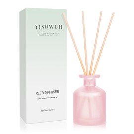 YISOWUH Reed Diffuser - Ebony Rose 3.38oz (100ml) 1 Pack Essential Oil Reed Diffuser Set with 8 Sticks, Long Lasting Fragrance for Home, Bathroom, Bedroom, Room, Decor