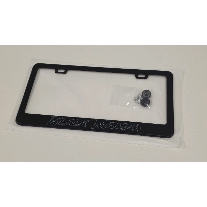 License Plate Frame Black Mamba License Plate Frame Premium Black