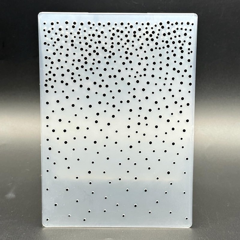 3D Plastic Embossing Folder Template Christmas Little Snowflakes Fluttering Texture