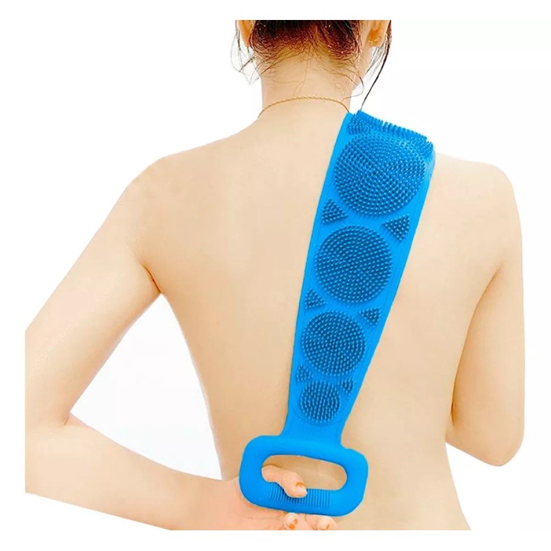 Veraly Cepillo Corporal De Silicona Para Baño Espalda Doble Cara