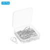 MECCANIXITY 50 Pieces Metal Paper Clip Drop-Shaped with Box 1