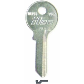 KABA ILCO VR91 HaMale Pipe Threado Padlock Key Blank