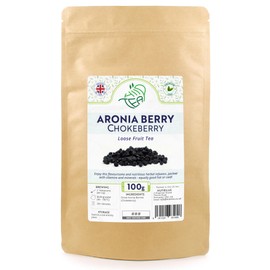 Aronia Berry Loose Herbal Tea – Premium Natural Dried Chokeberry for Fruity Infusion (100g)