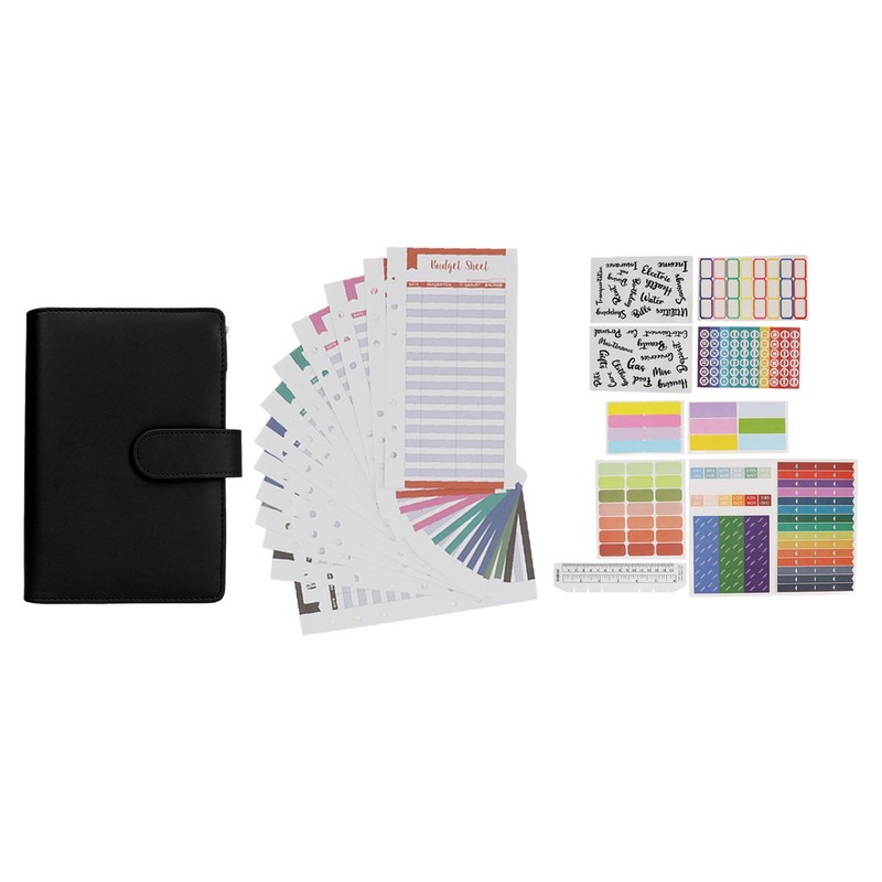 A6 Loose Leaf Notebook with Paper Detachable Leather Cover 6