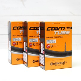 Continental Race Wheel Inner Tube 28 Inch (700C) Wide (Set of 3) Presta Valve