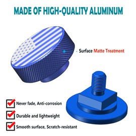 Welding Hood Helmet Pipeliner Fasteners - 1Pair Blue USA Flag Pattern Aluminum Helmet Pipeliner Headgear Replacement Parts Accessories Screws Flip Hood, Anti-Rust