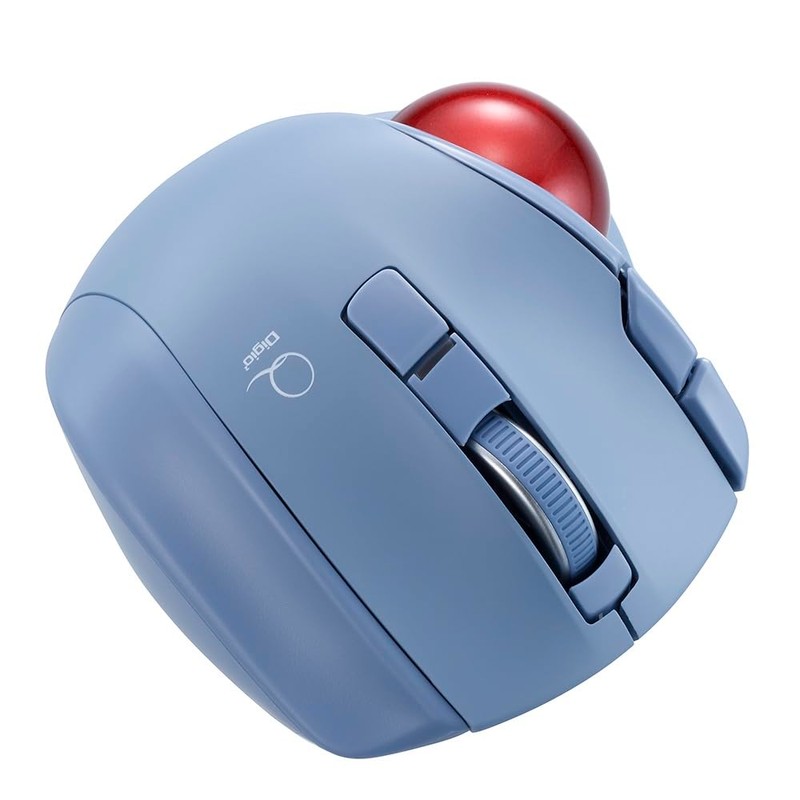 Nakabayashi MUS-TRLF224BL Small Wireless Quiet 5 Button Laser Thumb Trackball