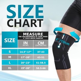 Rodillera de compresión para hombres y mujeres, rodillera para correr y entrenar (pequeña)