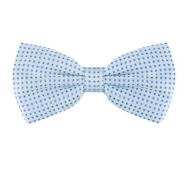 Allegra K One-Touch Bowtie, Polka Dot Pattern, Adult, Formal Bowtie, Party, Graduation, Business, blue (light)