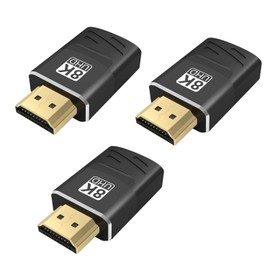 Safe Japanese Company, Eligible Invoicing Adapter, HDMI 2.1, 48Gbps, 8K@60Hz, 4K@120Hz, Male to Male, 90°, 270°, Multi-Display, Aluminum Alloy, 24K Gold Plated Ports, Lightweight, Compact, lb-a13 (B